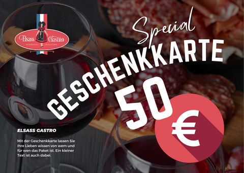 Elsass Gastro Geschenkkarte