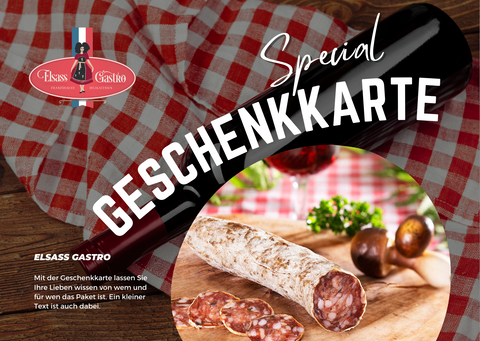 Elsass Gastro Geschenkkarte