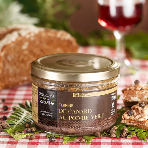 Ententerrine mit grüner Pfeffer (180g) von Salaisons du Val d'Allier