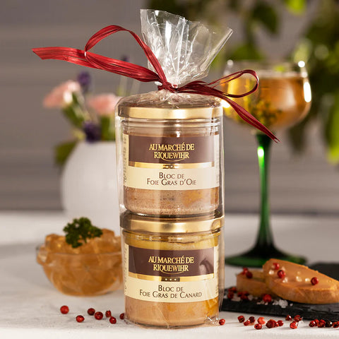 Gänseleber und Entenleber (240g) (verpackt) von Au marché de Riquewihr