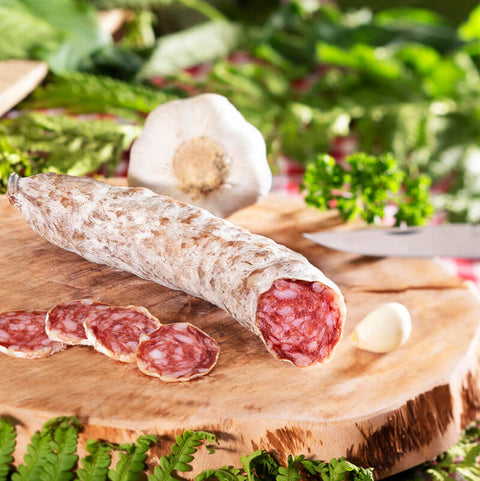 Knoblauch Salami von Salaisons du Val d'Allier