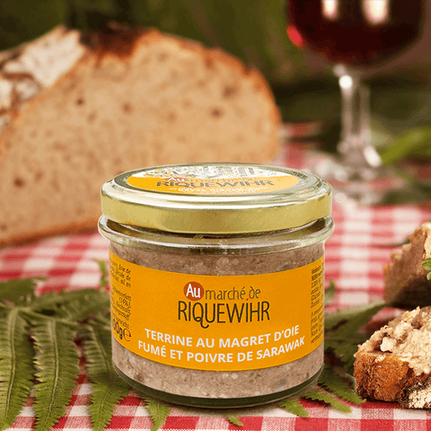 Gänsebrust Terrine mit Sarawak Pfeffer