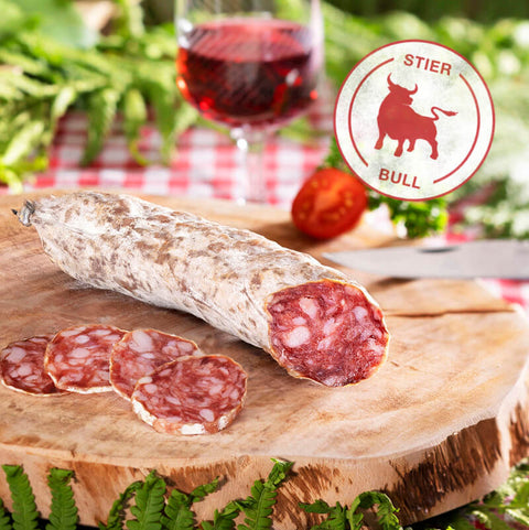 Stier Salami von Salaisons du Val d'Allier