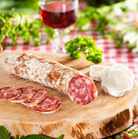 Ziegenkäse Salami von Salaisons du Val d'Allier