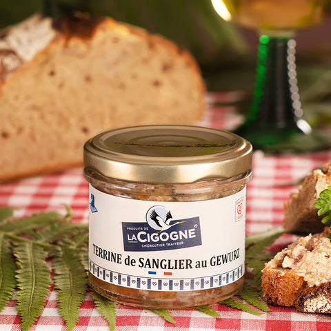 Wildschweinterrine mit Elsässer Gewüztraminer (100g)