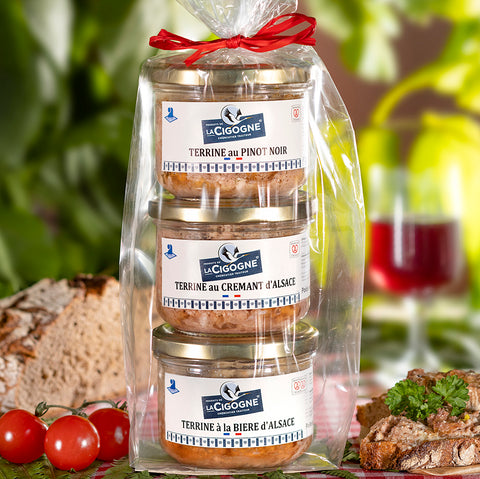 Terrine Set "La cigogne" 3x180g
