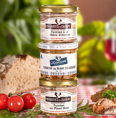 Terrine Set "La Cigogne" Regional, 3x 100g
