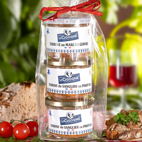 Terrine Set "La Cigogne" Gourmet, 3x 100g