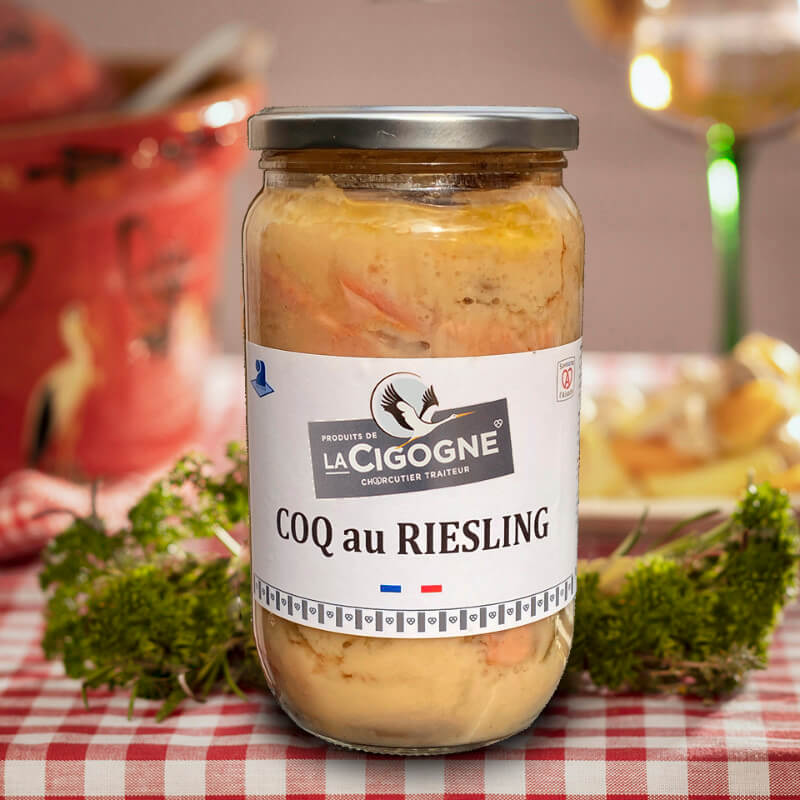 Coq au Riesling (750g) online kaufen | Produits de la Cigogne - Elsass ... Coq au Riesling (750g) online kaufen | Produits de la Cigogne - Elsass ...