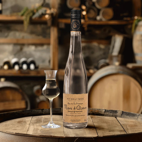 Obstbrand "Gewürztraminer" von der Distillerie Nusbaumer