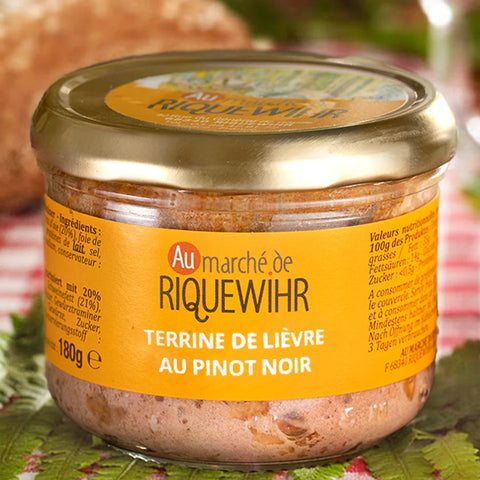 Feldhasenterrine mit Pinot Noir (180g)