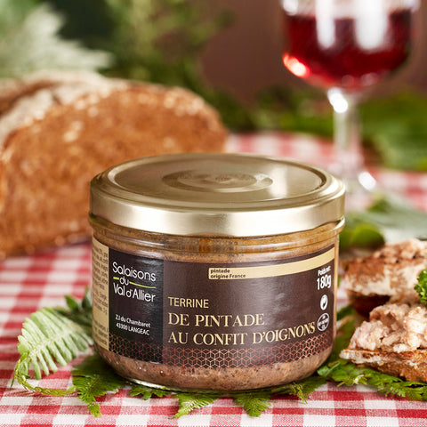 Perlhuhnterrine mit Zwiebelkonfitüre 180g