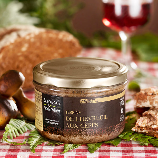 Terrine of deer with porcini mushrooms 180g