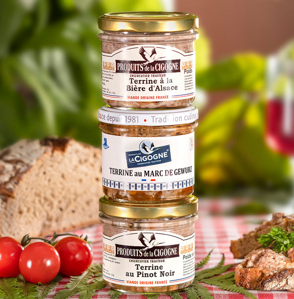 Terrine Set "La Cigogne" Regional, 3x 100g