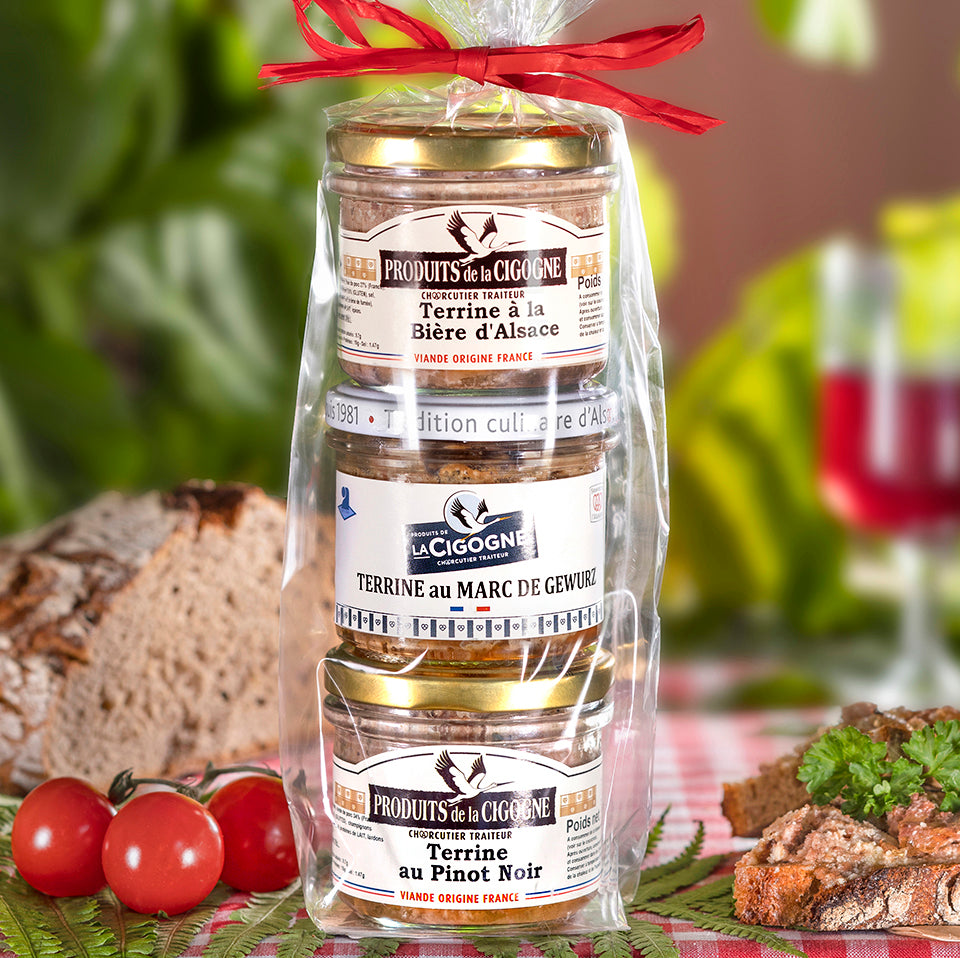 Terrine Set "La Cigogne" Regional, 3x 100g